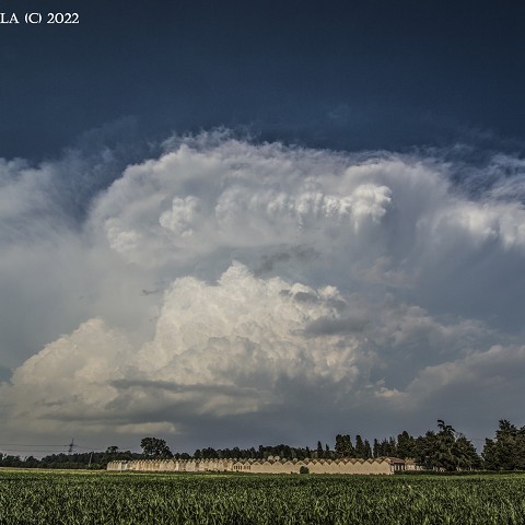 Temporali forti in Val Padana 28/05/2022