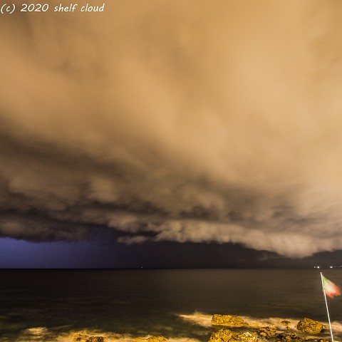 Shelf cloud davanti a (GE) Quarto 23/09/2020
