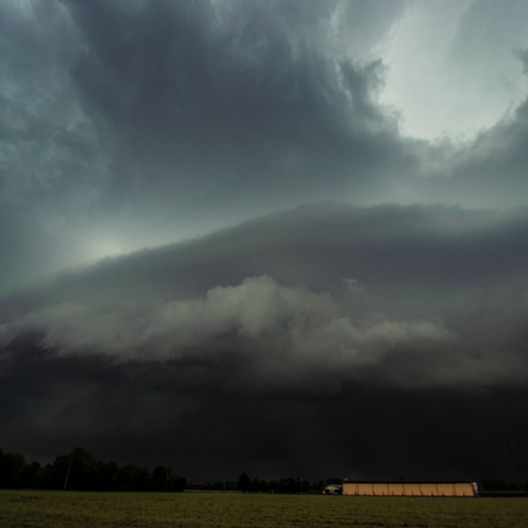 Shelf cloud tra Modena e Bologna 15/07/2026