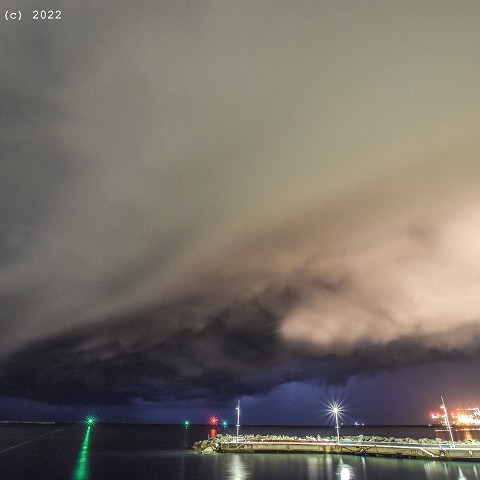 Shelf cloud su Pegli